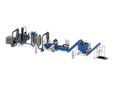 Обладнання для виробництва пелет МЛГ-1000 DUO з бункером охолоджувачем БО-2500