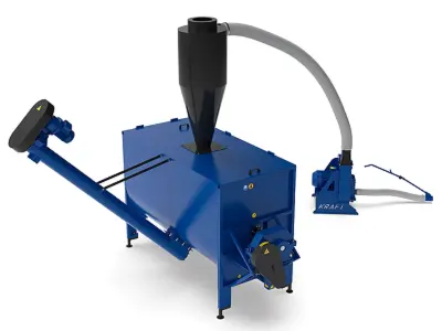 Кормозмішувач горизонтальний ВИХОР-2000 з подрібнювачем KRAFT-11