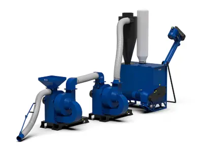 Кормоцех "Оптіма-1000" з кормозмішувачем "Вихор-1000" і подрібнювачем CHOPPER DUO