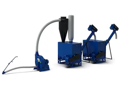 Кормоцех "Оптіма-1000 MAX" з кормозмішувачем "Вихор-1000" і подрібнювачем KRAFT