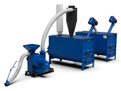 Кормоцех "Оптіма-2000 MAX" з кормозмішувачем "Вихор-2000" і подрібнювачем CHOPPER