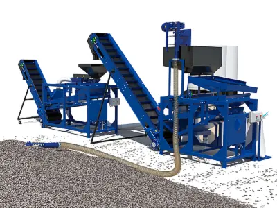 Вузол калібрування та обрушування сої та насіння соняшника