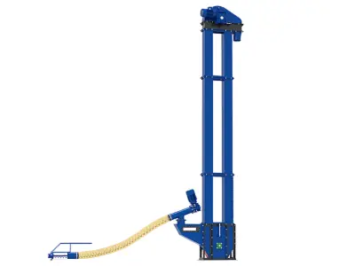 Норія зернова НЗ-4.5 з гнучким шнеком ГШ-127 (6 метрів)