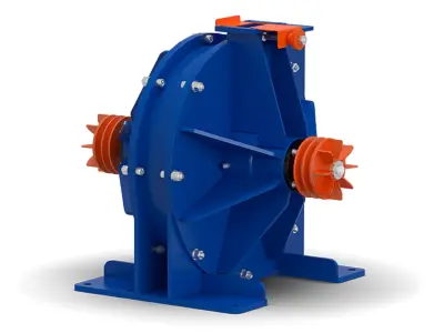 Робочий модуль дезінтегратора ДІПС двопривідний