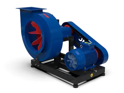 Вентилятор радіальний пиловий ВРП-4 (360)